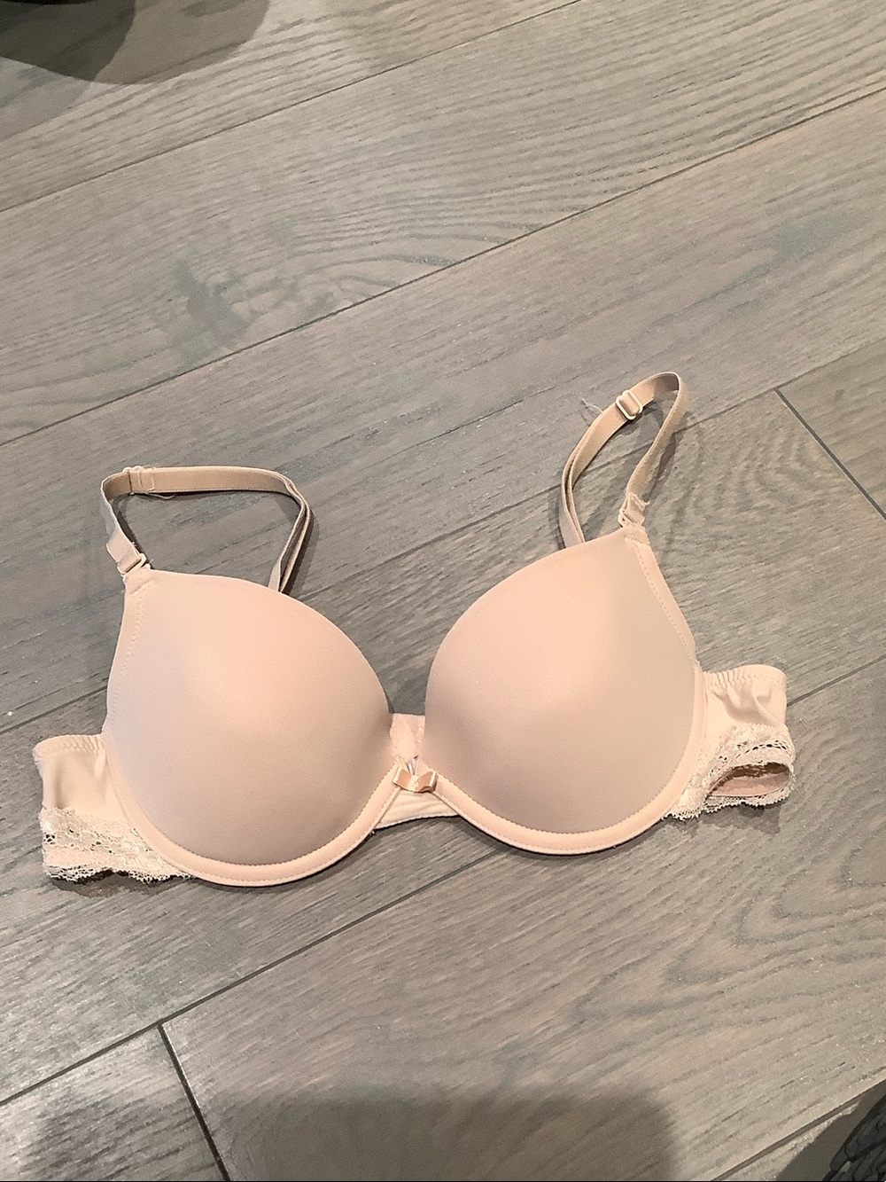 Triumph Pale Pink Smooth T-Shirt Bra with Lace Trim
